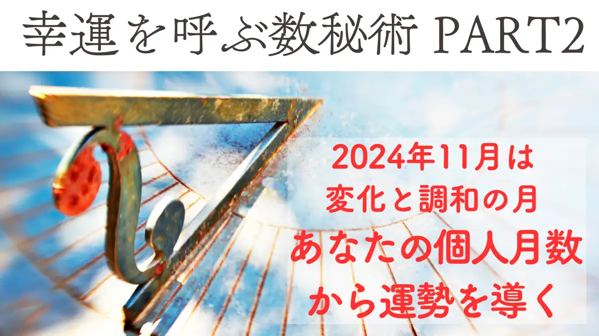 幸運を呼ぶ数秘術PART2-日時計と文字の画像