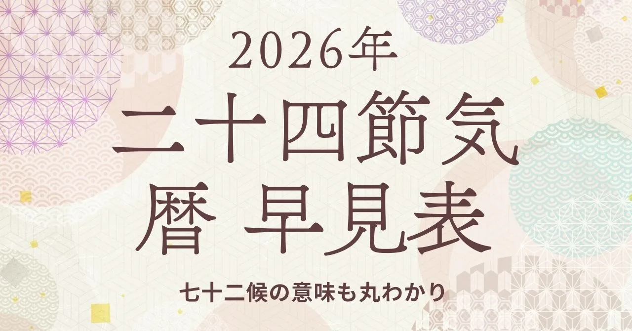 二十四節気早見表の画像