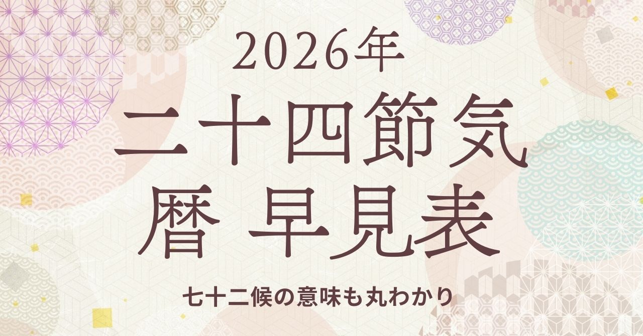 二十四節気早見表の画像