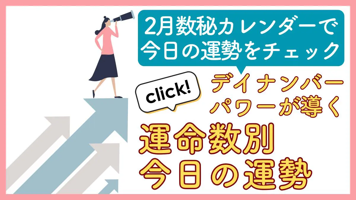 2025年2月の数秘カレンダーの画像