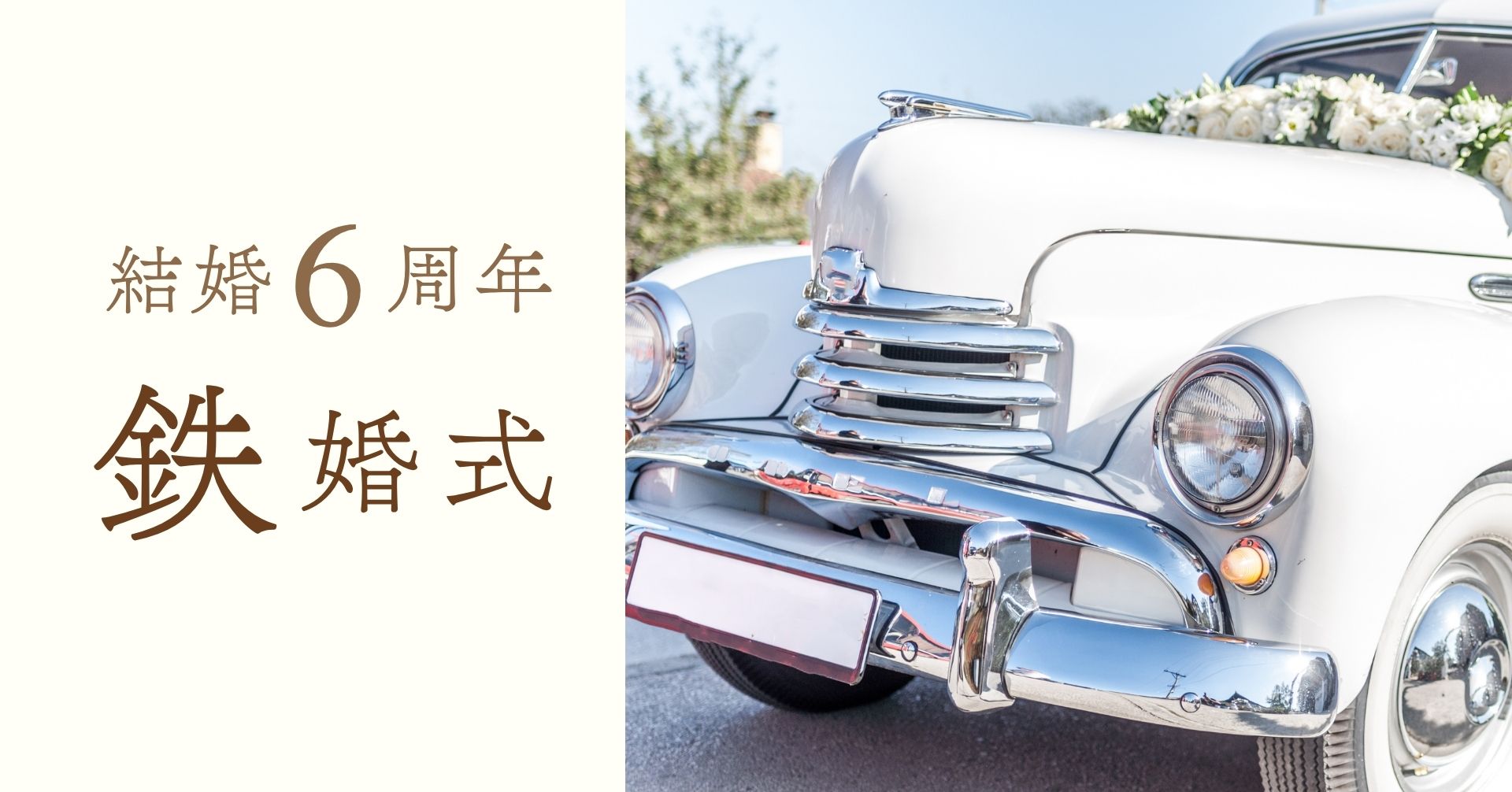 結婚記念日6周年鉄婚式